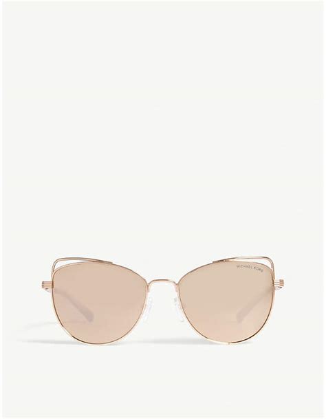 cheap michael kors st lucia sunglasses rose gold